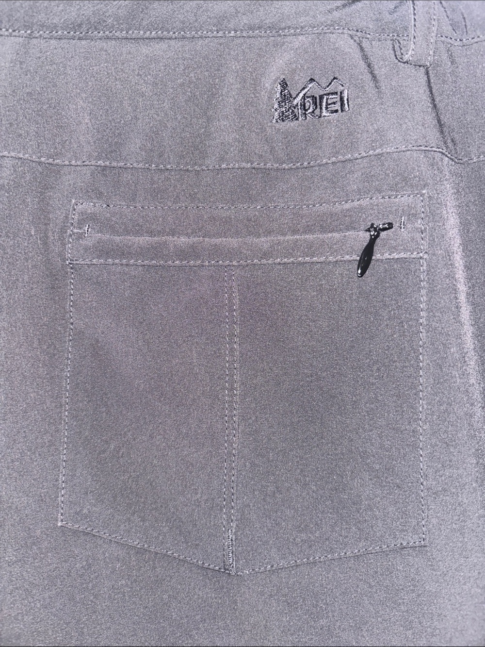 REI Black Lightweight Hiking Pants Cargo Pockets Size 12 Petite - Picture 5 of 5